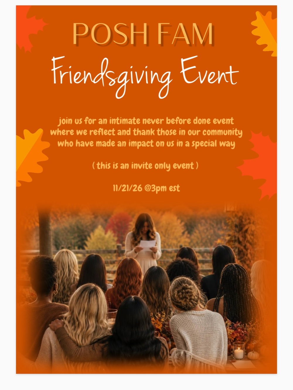Friendsgiving Event Hosted by Creatively and Wondershopmama